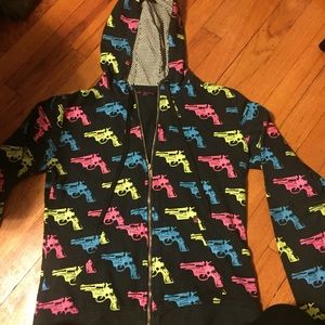 Andy Warhol Neon Gun Zip Up